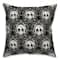 Sugar Skull Pattern 18" x 18" Throw Pillow